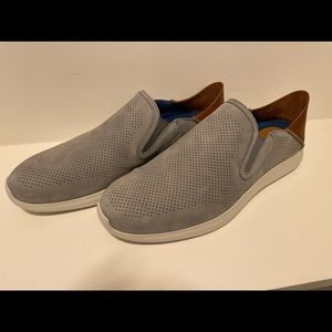 Johnston & Murphy grey loafers, size 13. Worn one time.